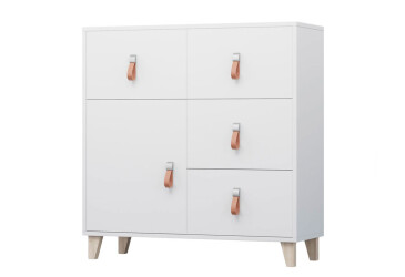 Komoda 4S1D Figo bílá Idczak meble