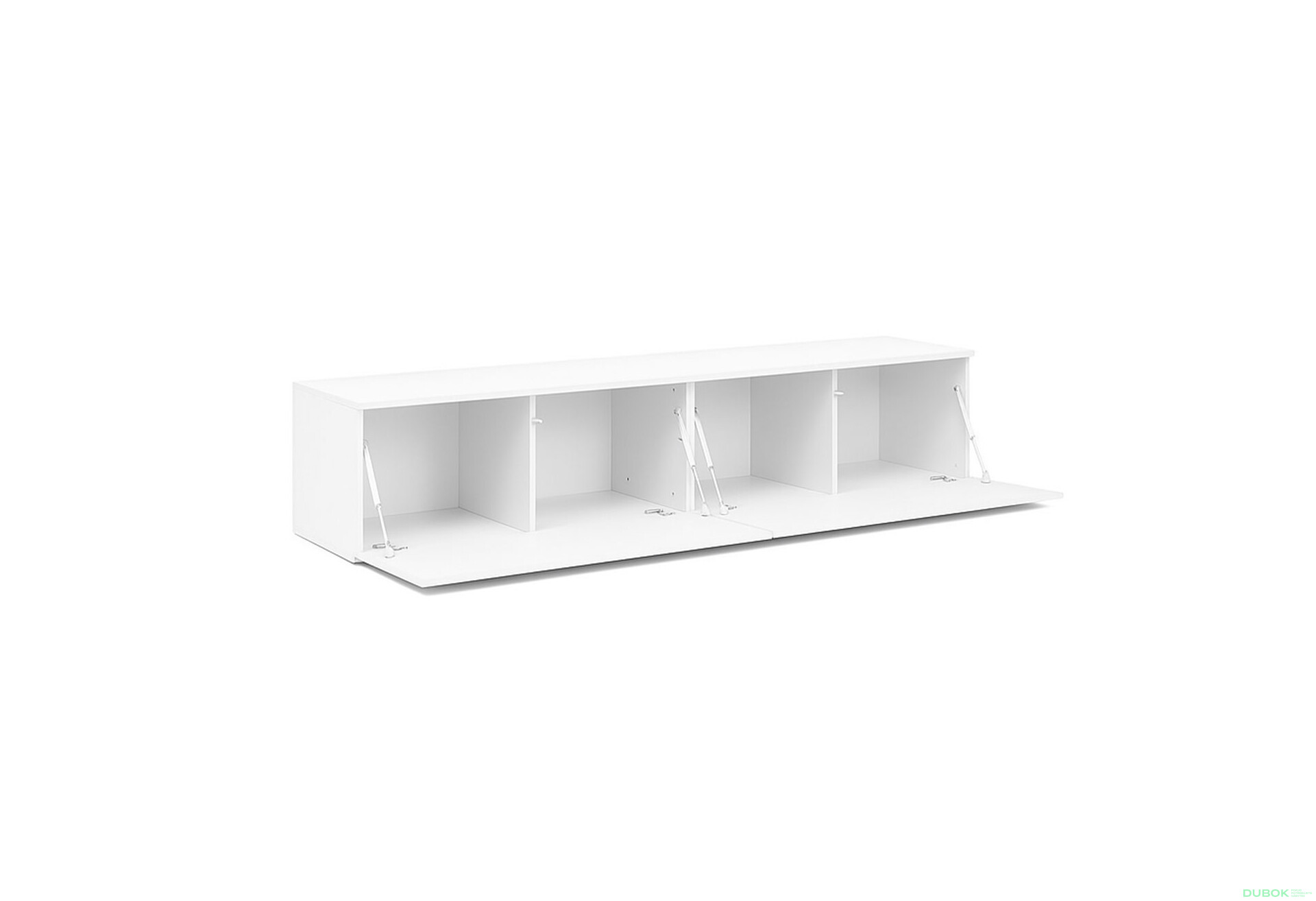 Fotografie 4 - TV stolek 1,75 lesklá bílá Legs Box