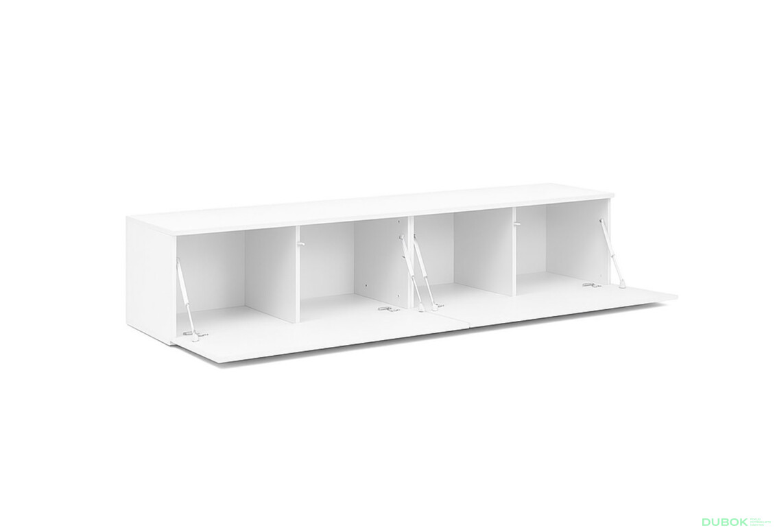 Fotografie 4 - TV stolek 1,75 lesklá bílá Legs Box