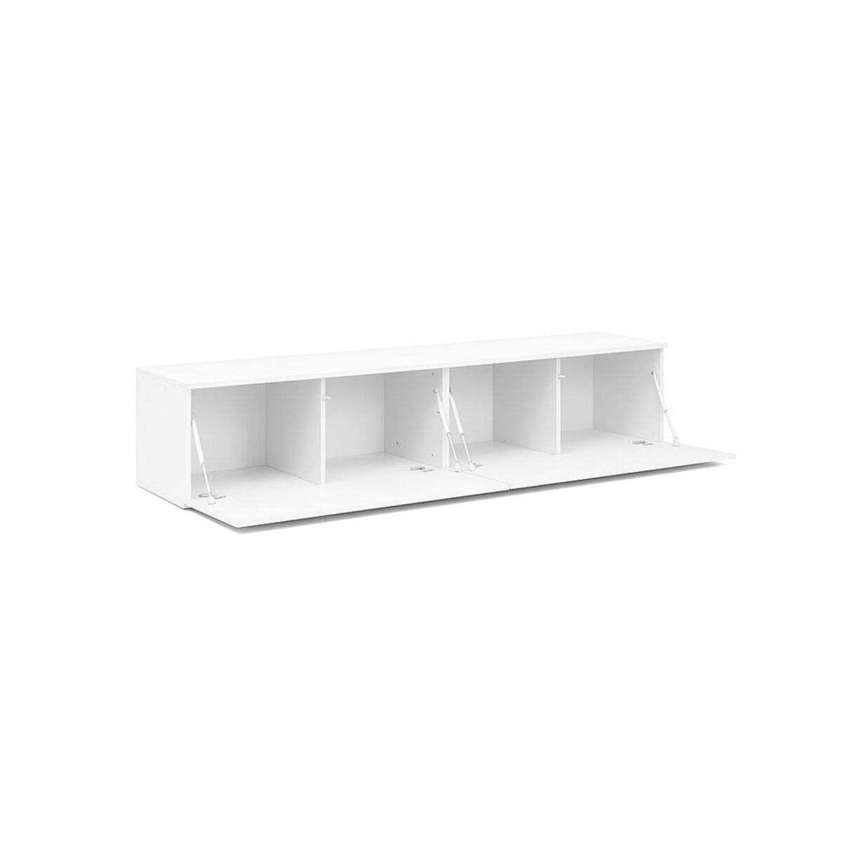 TV stolek 1,75 lesklá bílá Legs Box (obrázek 3)