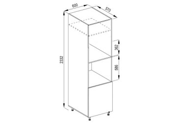 Fotografie Korpus P 60 DZ Pro mikrovlnnou troubu (h-920) LUX