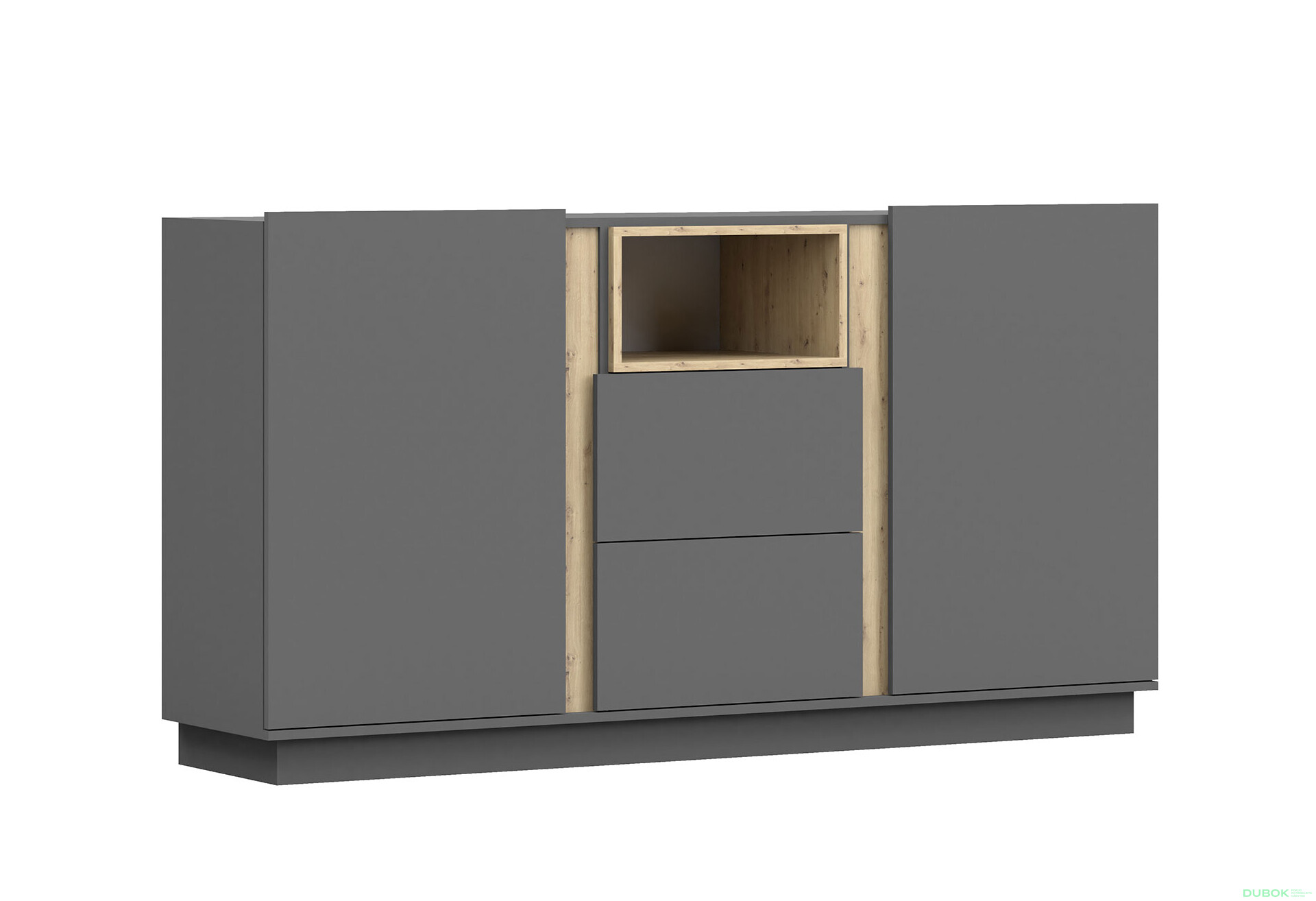 Fotografie 3 - Komoda 180 Grey šedá, artisan / šedá Idczak meble