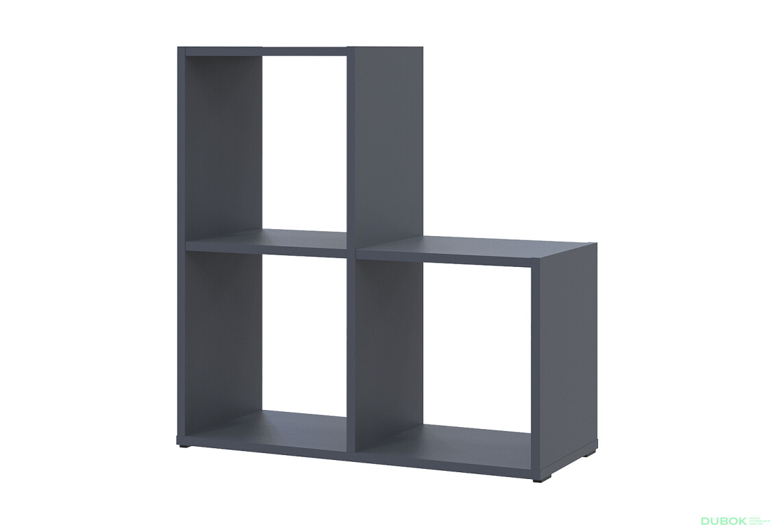 Regál otevřený Step 2х2 69х28.8х71.4 grafit