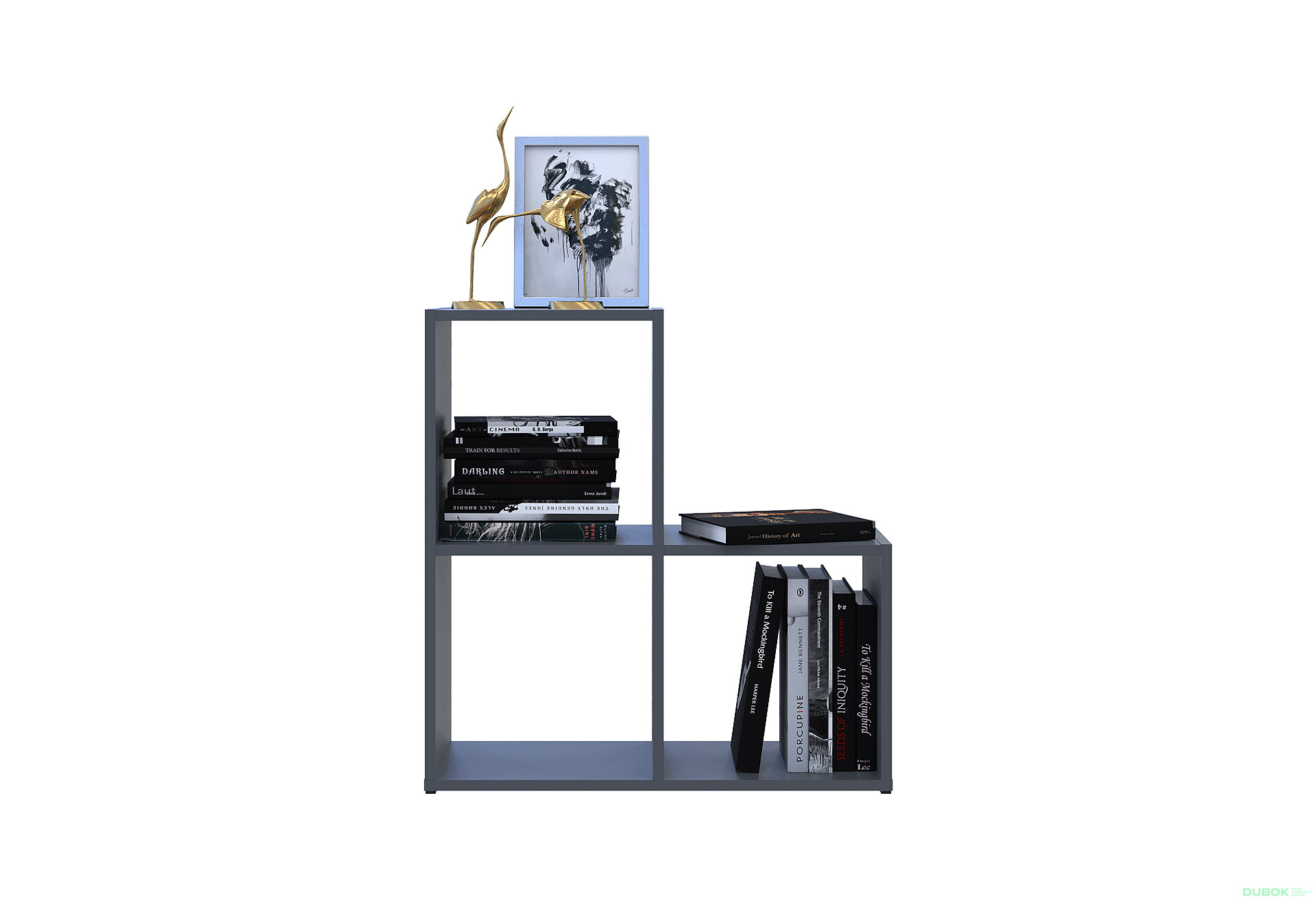 Fotografie 5 - Regál otevřený Step 2х2 69х28.8х71.4 grafit