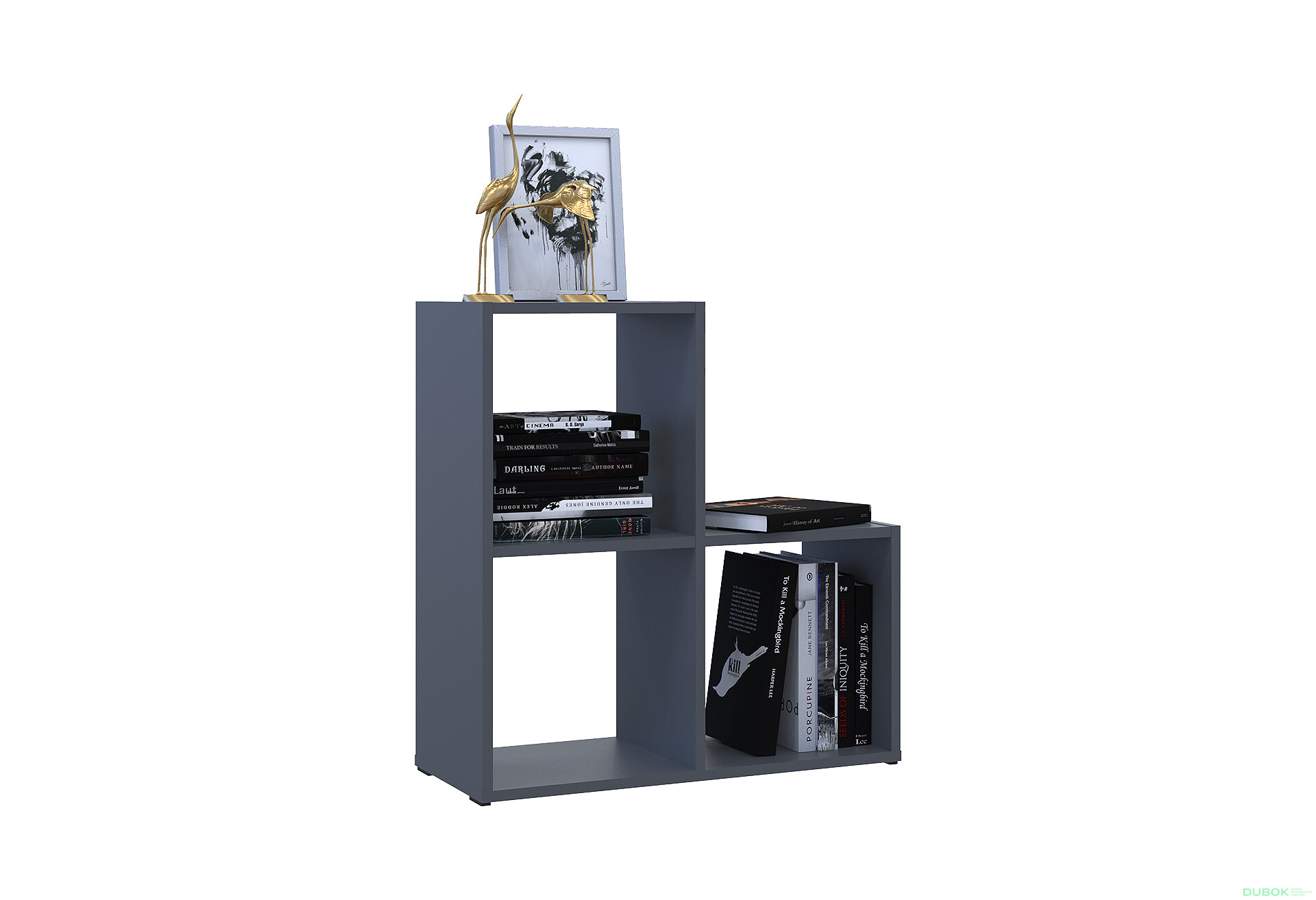 Fotografie 6 - Regál otevřený Step 2х2 69х28.8х71.4 grafit