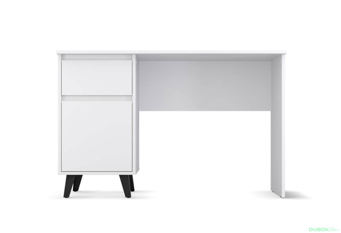 Fotografie 2 - Psací stůl BORG 1d1s/120 bílý