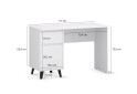 Fotografie 6 - Psací stůl BORG 1d1s/120 bílý