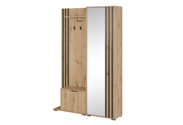 Předsíňová sestava artisan / lamella černá
