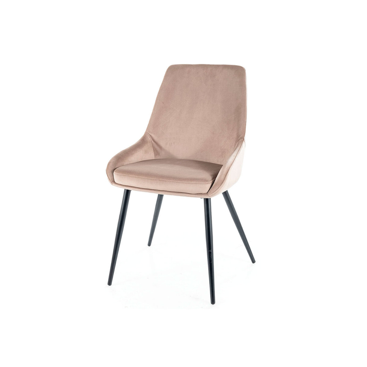 

Židle Cobe Velvet tmavě béžový Bluvel 40, matná černá kov