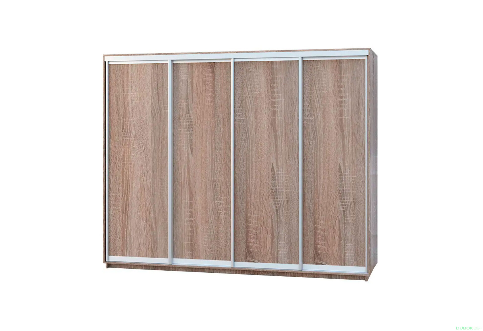 Fotografie 3 - Skříň s posuvnými dveřmi 2200x3000x600 4LTD dub sonoma, profil stříbrný