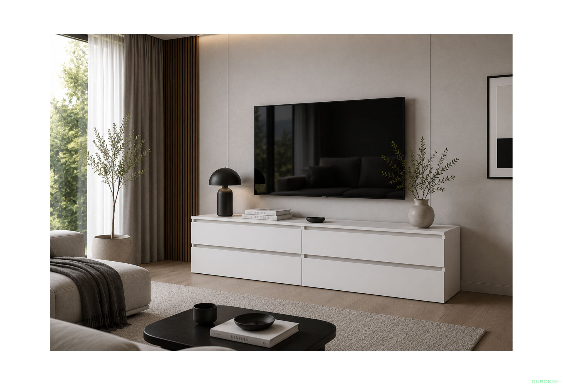 Fotografie 2 - TV stolek 520/1600/2x2Z nymfea alba Idea