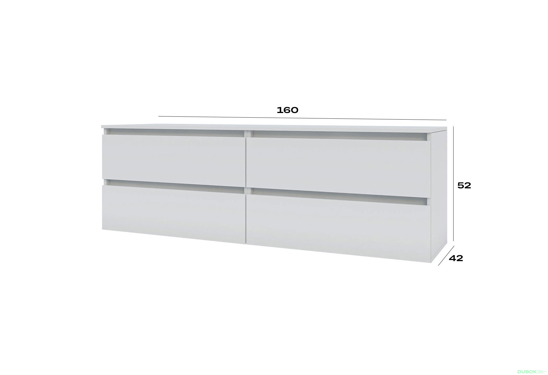 Fotografie 3 - TV stolek 520/1600/2x2Z nymfea alba Idea