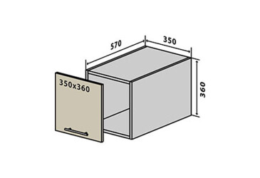 V64 Skříňka 1D 35 Interno Luxe