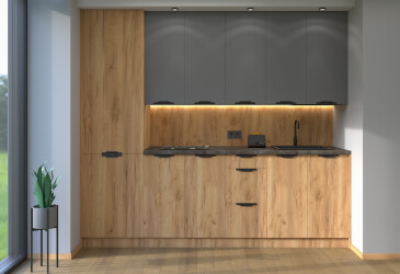 Sada 2.6 vrch Antracit / Grafit, spodek Dub kraft Leo