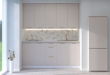 Sada 2.0 Bílá / Kašmír, úchyty zlato Leo