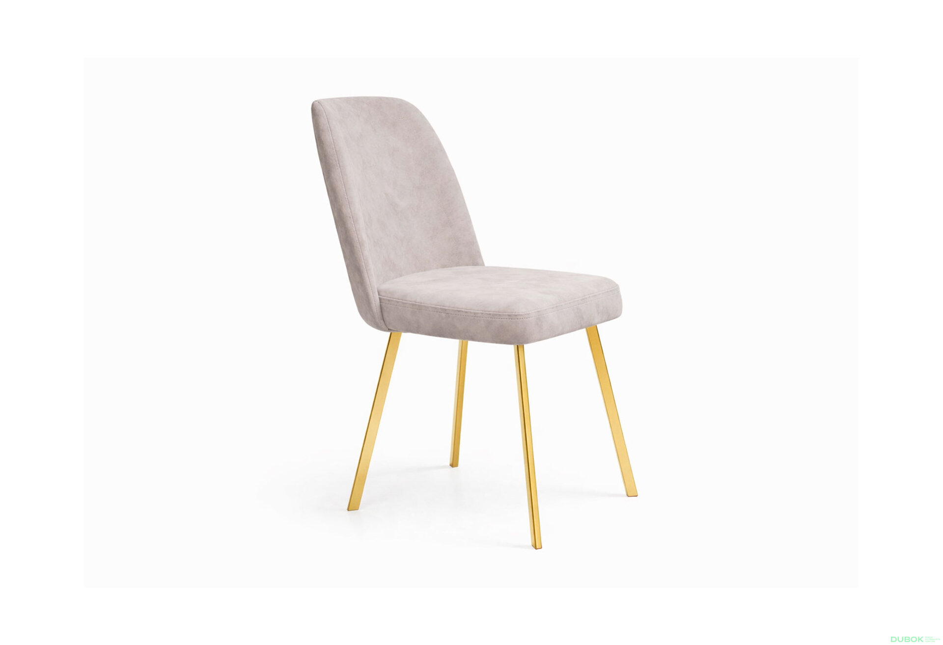 Fotografie 3 - Židle Boston v látce, kovové nohy, zlatá barva