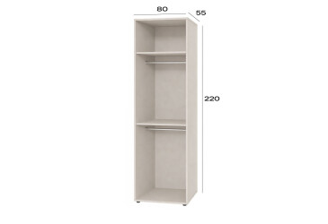 Fotografie Korpus modul 2 (h-2200*800) kašmír