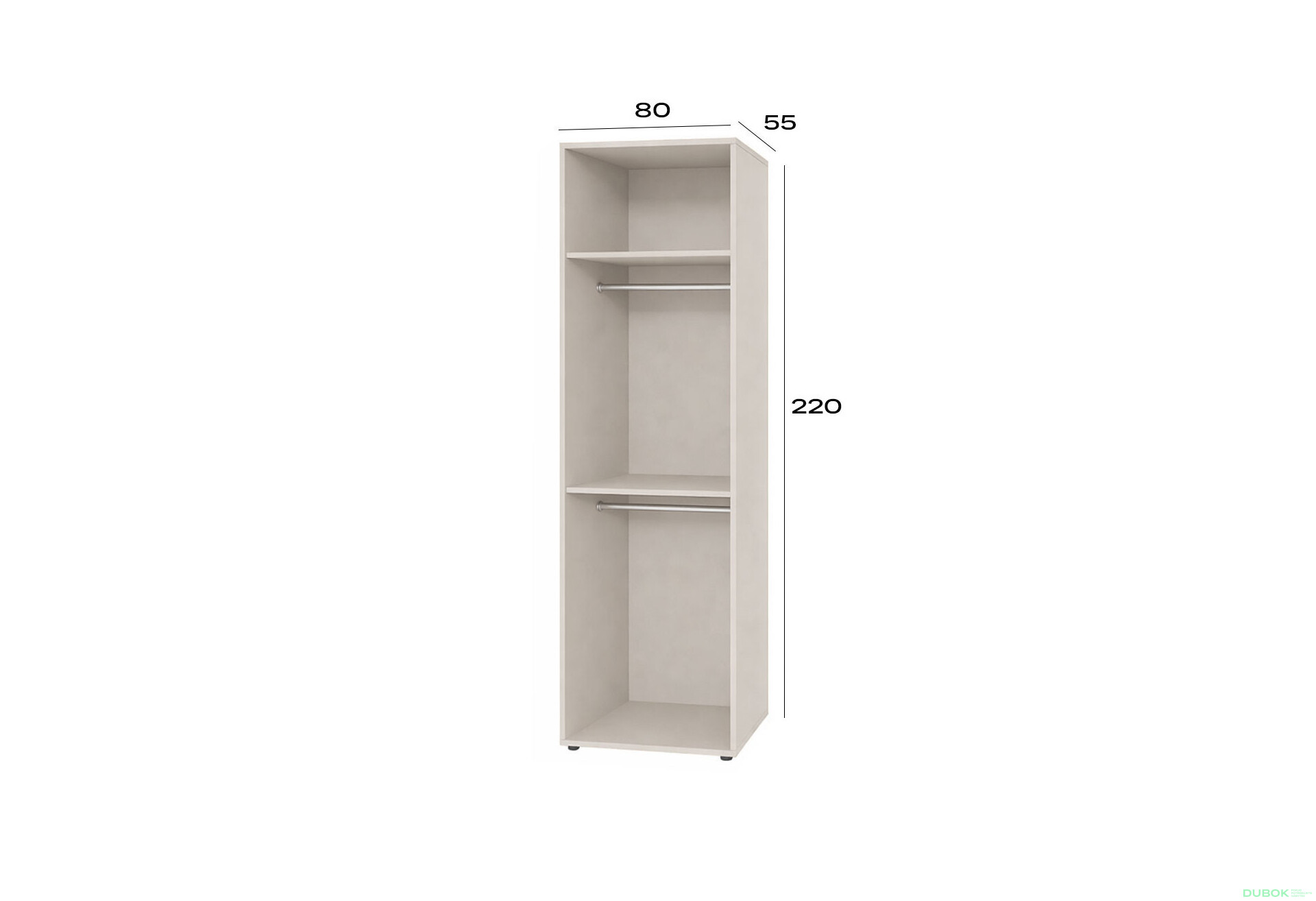 Fotografie 2 - Korpus modul 2 (h-2200*800) kašmír Space