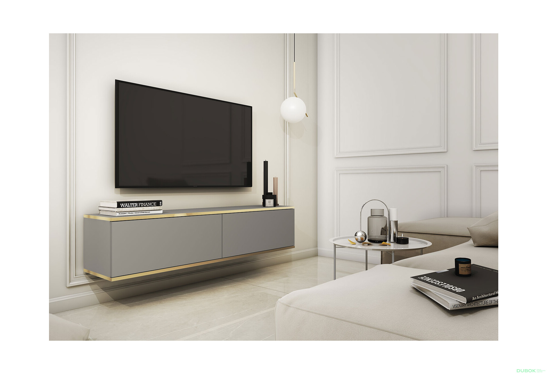 Fotografie 2 - TV stolek RTV 135 šedý Oro