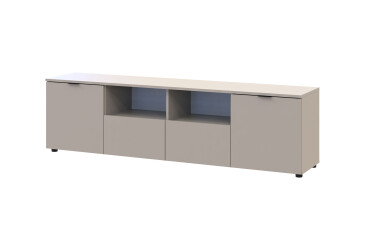 TV stolek s dvířky a zásuvkami Ron 4 180 cm kašmír
