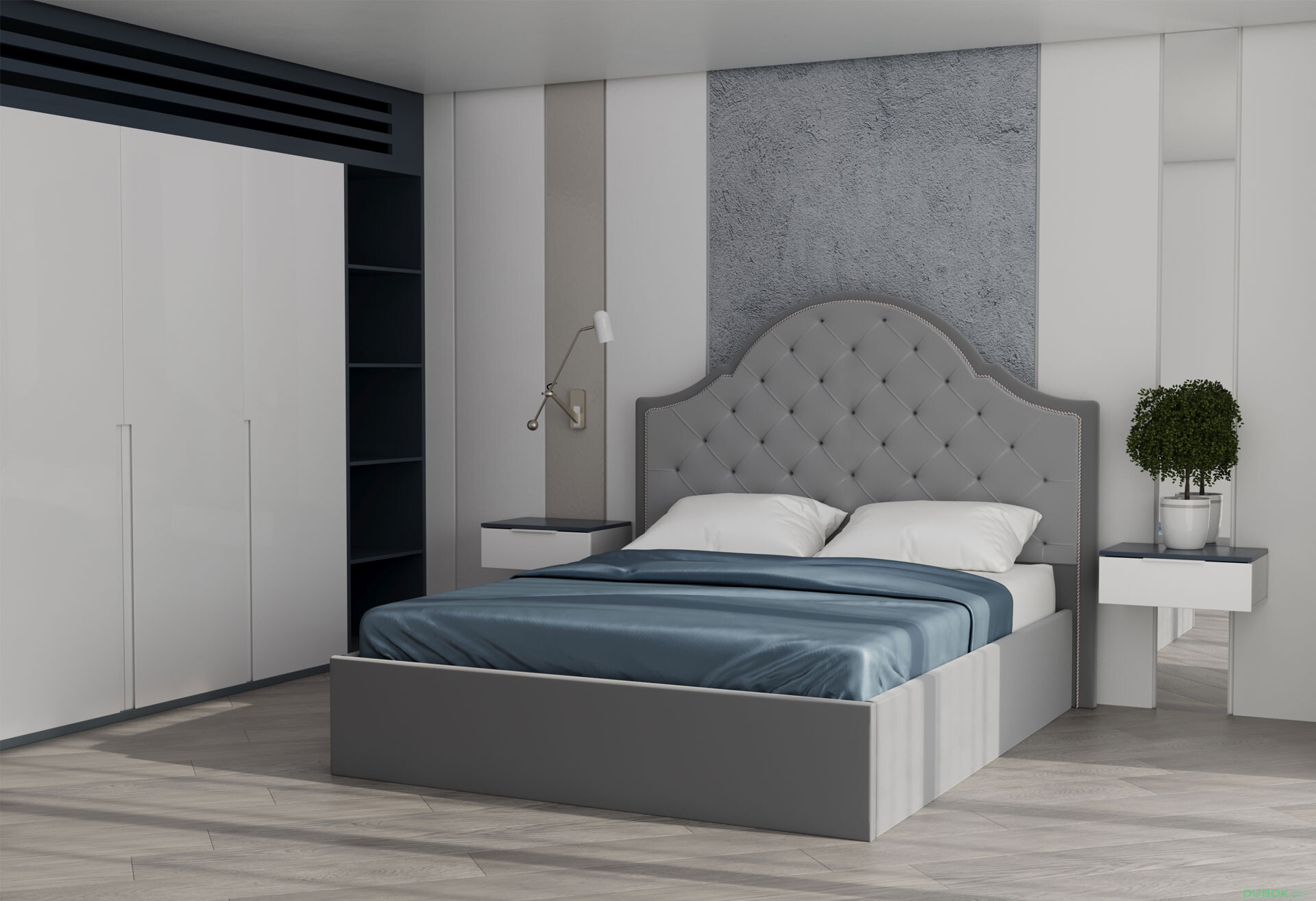 Fotografie 2 - Postel s úložným prostorem Milana 160x200 cm s roštem Světle šedá