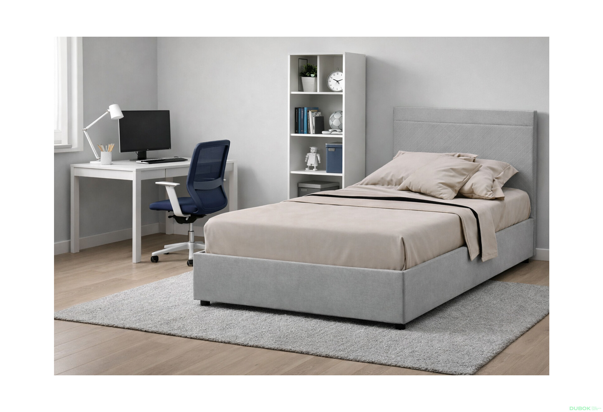 Fotografie 2 - Postel Fro Pik 120x200 Mono 246, šedá