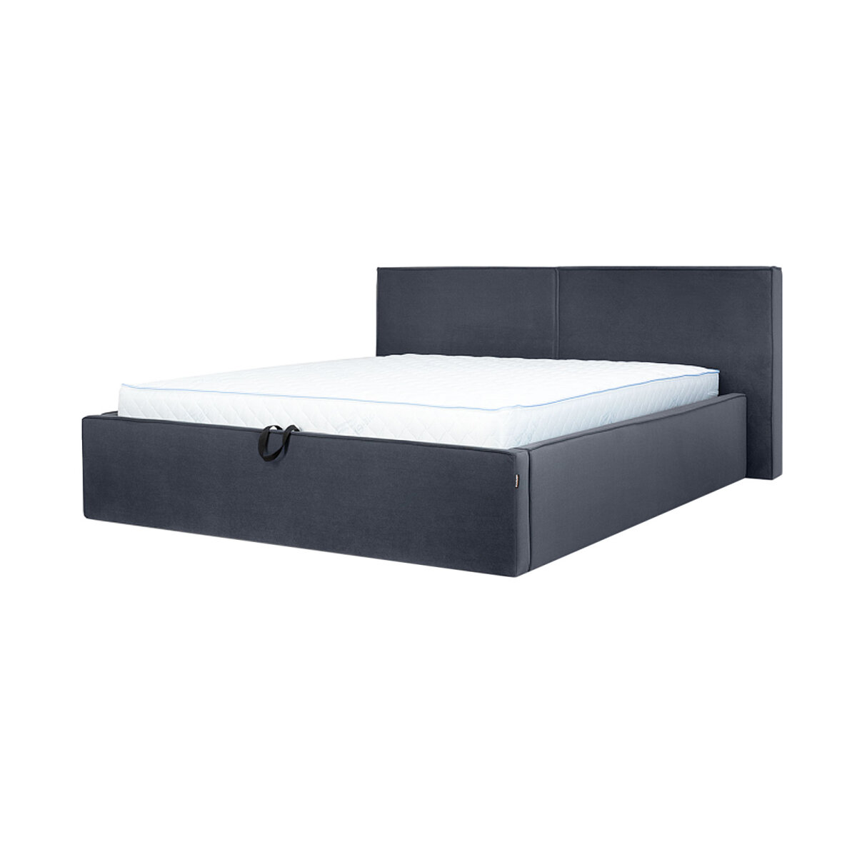 Postel 1,6x2,0 s výklopným roštem, grafit (Royal Velvet 21) Duo