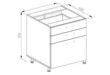 Fotografie Korpus N 60 3Š (2+1) LUX