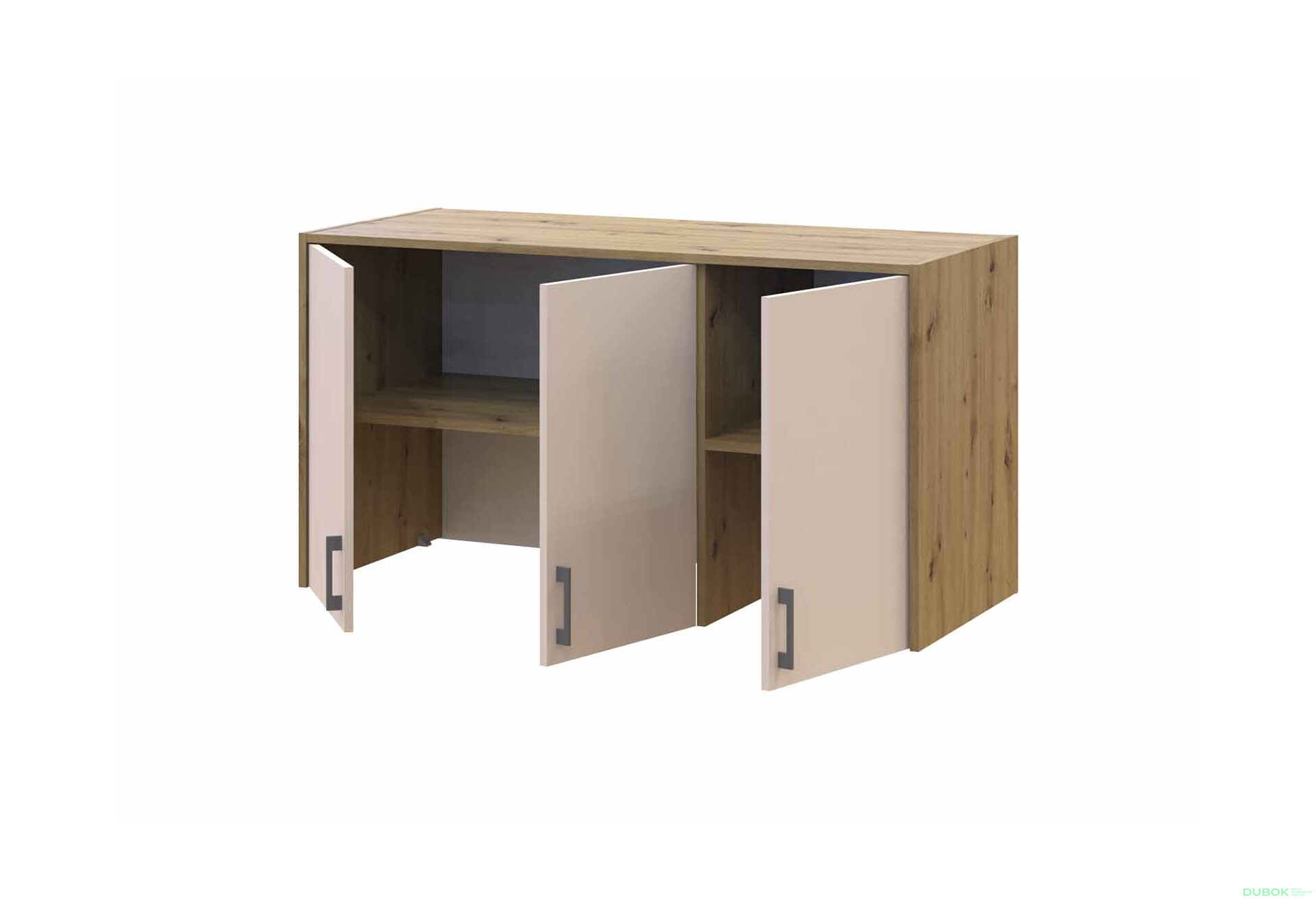 Nástavba Rondi 3 dřevotříska 121x52x65 dub artisan / kašmír - Fotografie 4 Fotografie 4 - Nástavba Rondi 3 dřevotříska 121x52x65 dub artisan / kašmír