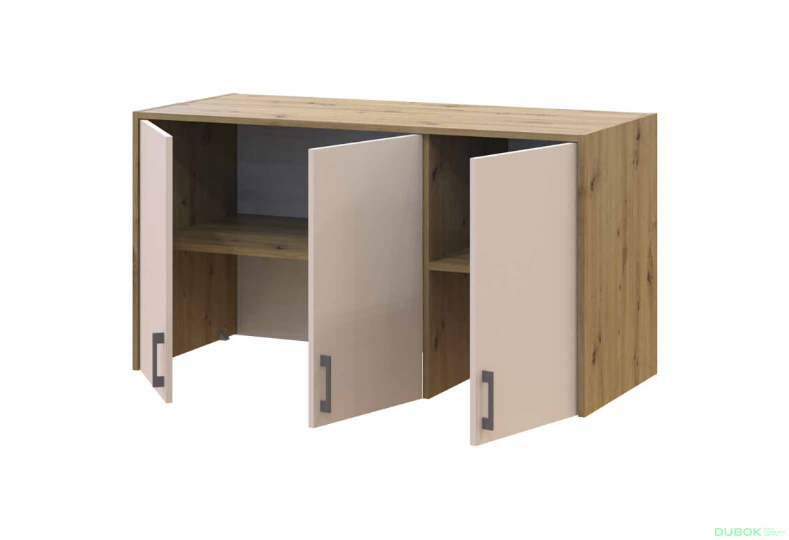 Fotografie 4 - Nástavba Rondi 3 dřevotříska 121x52x65 dub artisan / kašmír