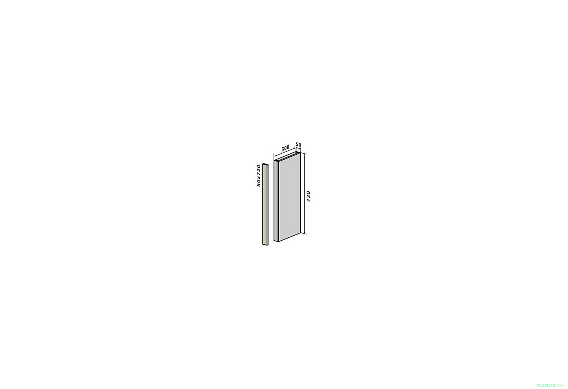 Fotografie 1 - V30 záslepka (horní/dolní) 72 Interno Luxe