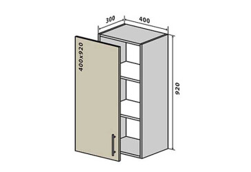 V43 Skříňka 1D 40 Interno Luxe