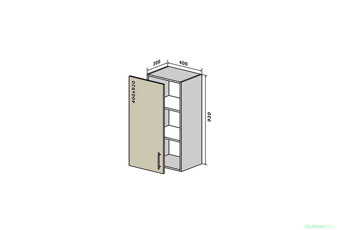 V43 Skříňka 1D 40 Interno Luxe