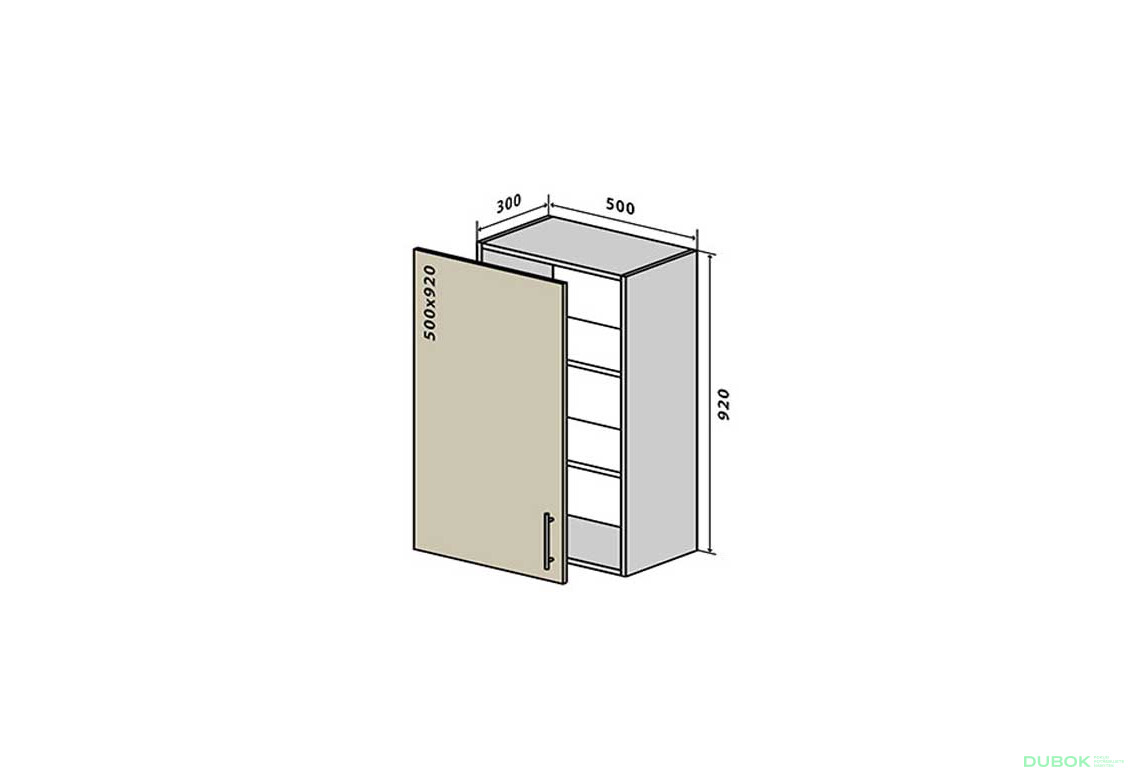 V45 Skříňka 1D 50 Interno Luxe