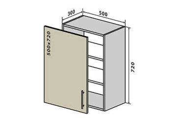 V5 Skříňka 1D 50 Interno Luxe