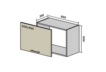 V50 Skříňka nad digestoř 60 Interno Luxe