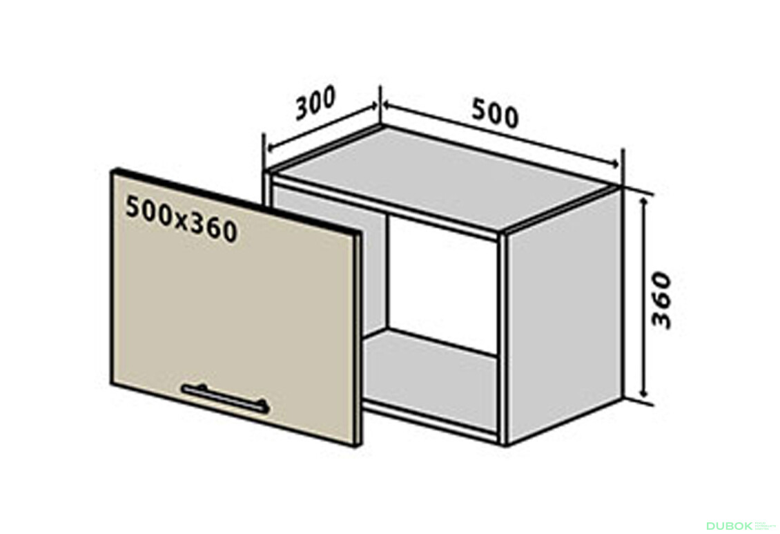 V27 Skříňka 1D 50 Interno Glaňec Luxe