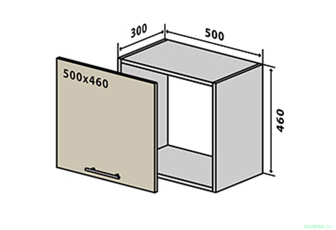 V29 Skříňka 1D 50 Interno Glaňec Luxe
