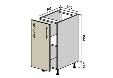N25 Skříňka 1D 35 Interno Glaňec Luxe