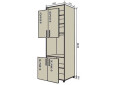 N20 Skříň (horní f30x92-2ks, dolní f30x72-2ks) Interno Glaňec Luxe - Fotografie 1 Fotografie 1 - N20 Skříň (horní f30x92-2ks, dolní f30x72-2ks) Interno Glaňec Luxe
