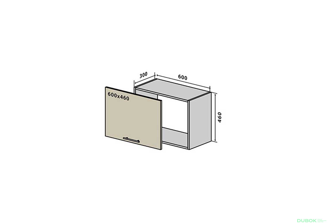 V50 Skříňka nad digestoř 60 Interno Glaňec Luxe