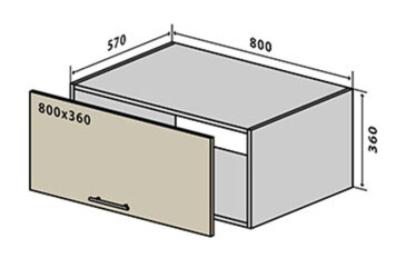 V68 Skříňka nad digestoř 80 Interno Glaňec Luxe