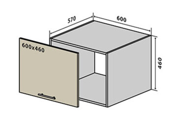 V76 Okapník Skříň 60 Interno Glaňec Luxe