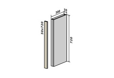 V30 záslepka (horní/spodní) 72 Interno Glaňec Luxe