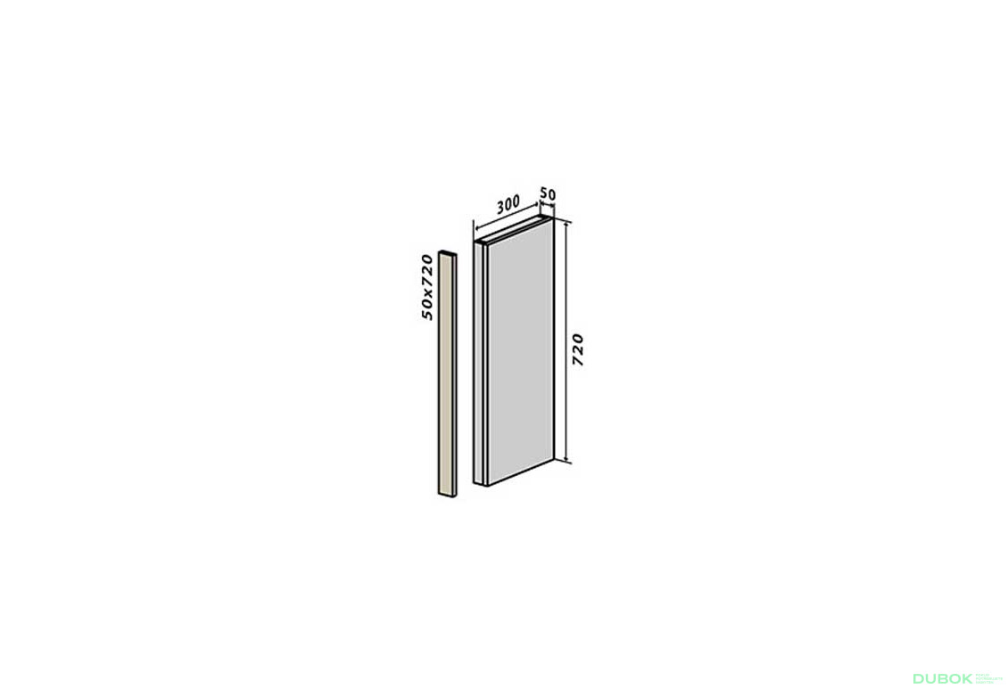 V30 záslepka (horní/spodní) 72 Interno Glaňec Luxe