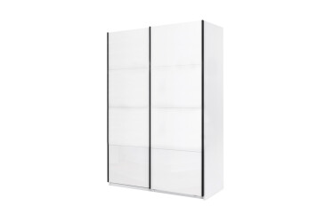 Skříň s posuvnými dveřmi 1.5х2.1m (Dveře bílý lesk) Mila