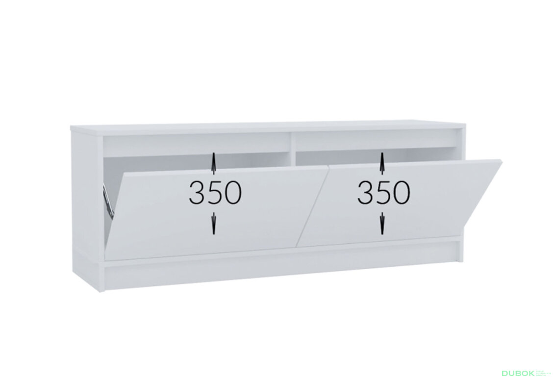 Fotografie 4 - Botník 900 nymphaea alba Série do předsíně Sara