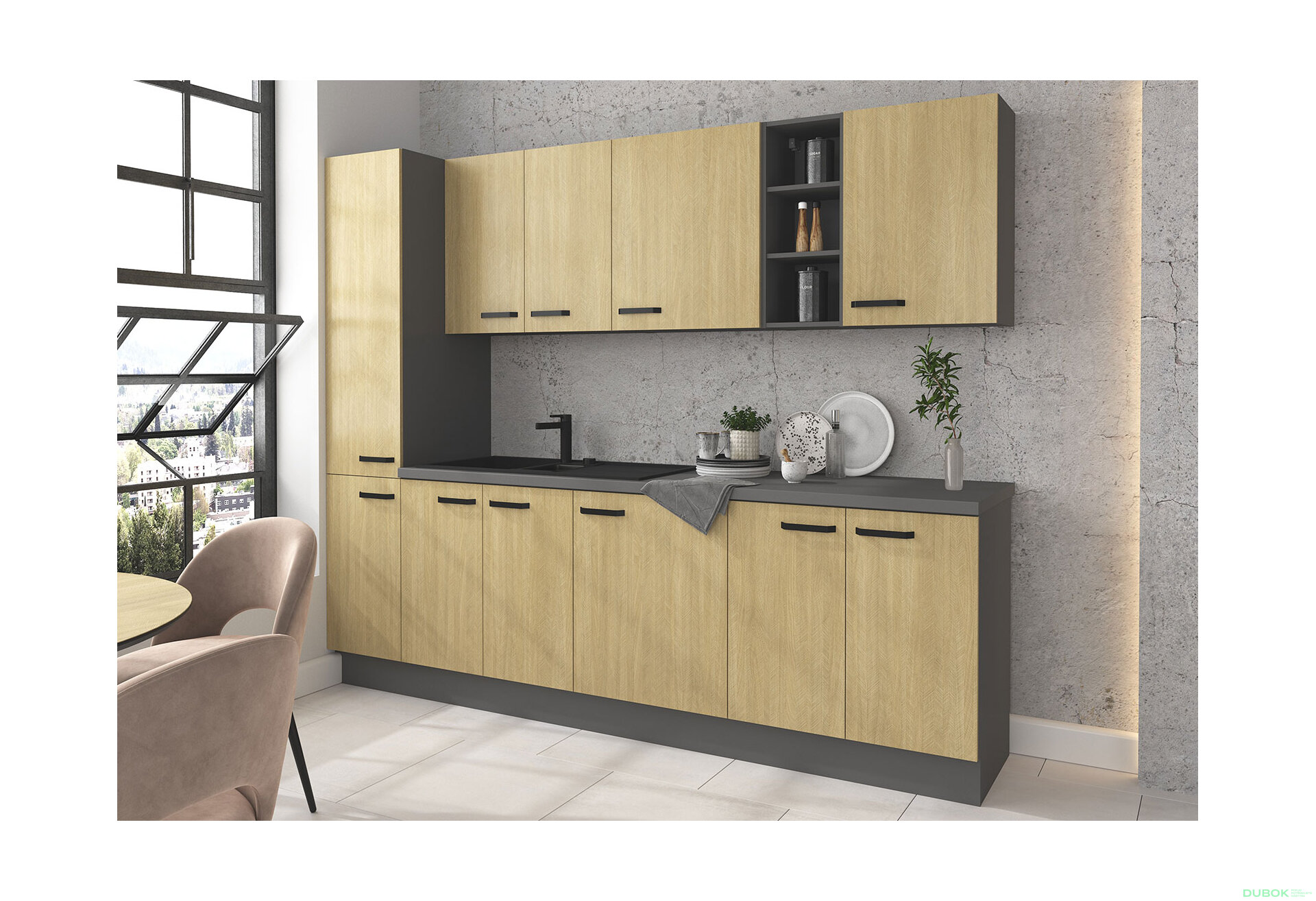 Fotografie 2 - Modulární kuchyně Scandi / antracit