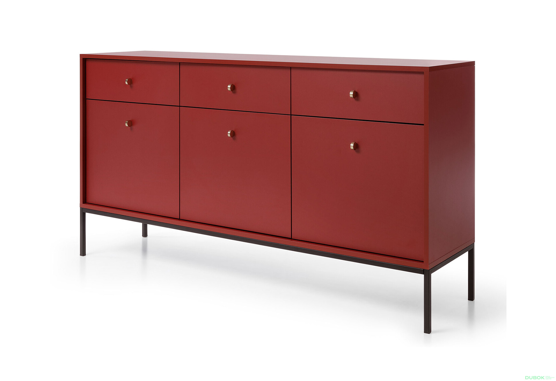 Fotografie 1 - Komoda MKSZ154 Mono bordo