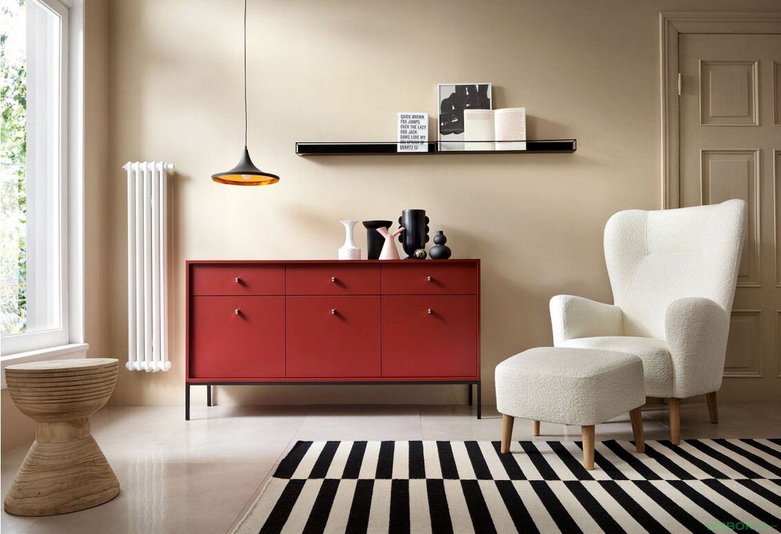 Fotografie 11 - Komoda MKSZ154 Mono bordo